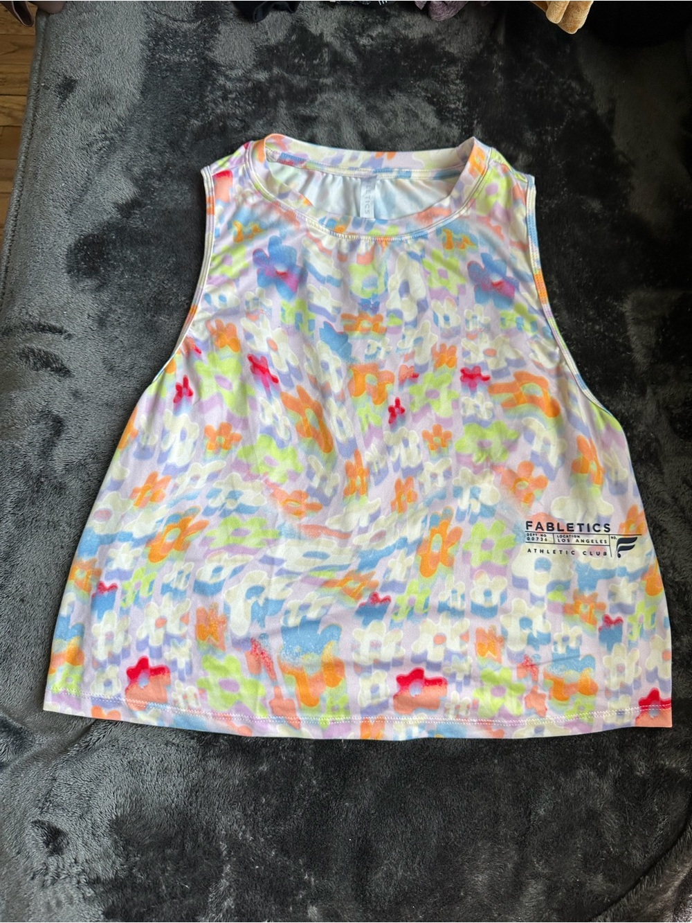 Fabletics Pastel Multicolor Floral-Print Active Tank Women’s